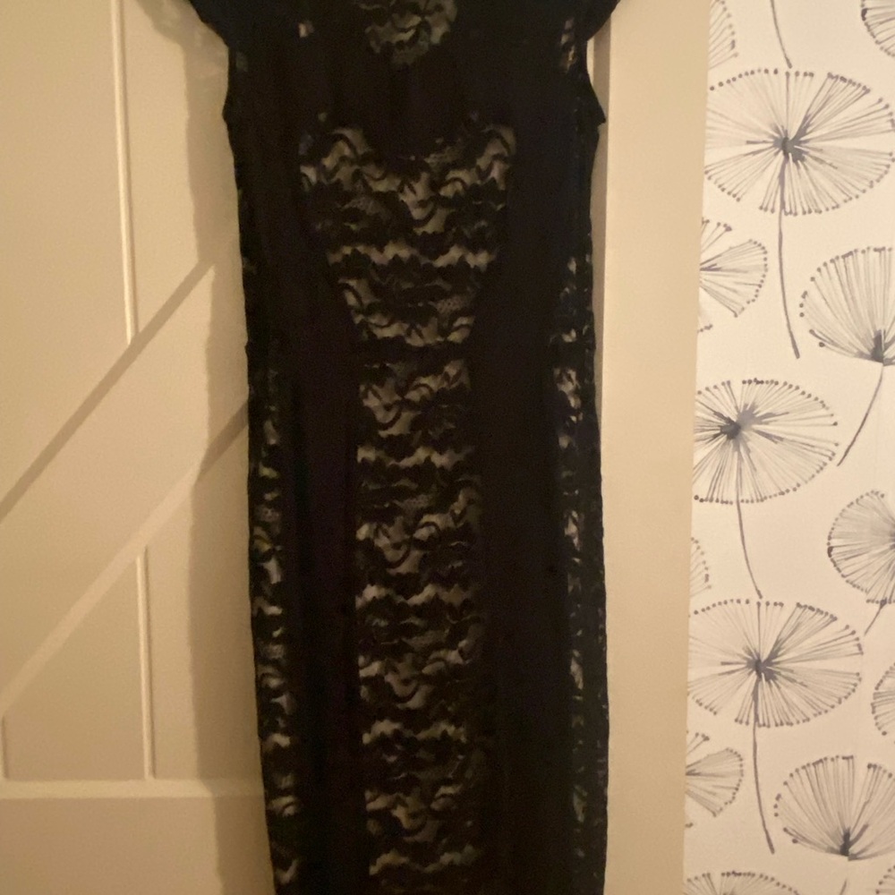 Elegant Black Lace Dress